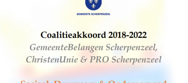 Coalitieakkoord 2018-2022 GemeenteBelangenScherpenzeel ChristenUnie en ProScherpenzeel